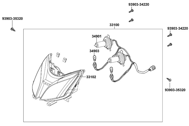Framlampa - Strålkastare